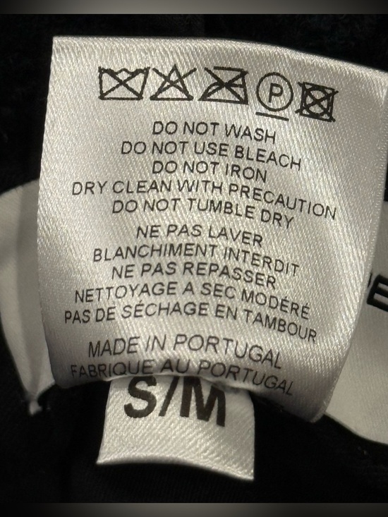 Marine Serre Terry Cloth Bucket Hat Small Black Y2K Minimal Beach Trendy Chic